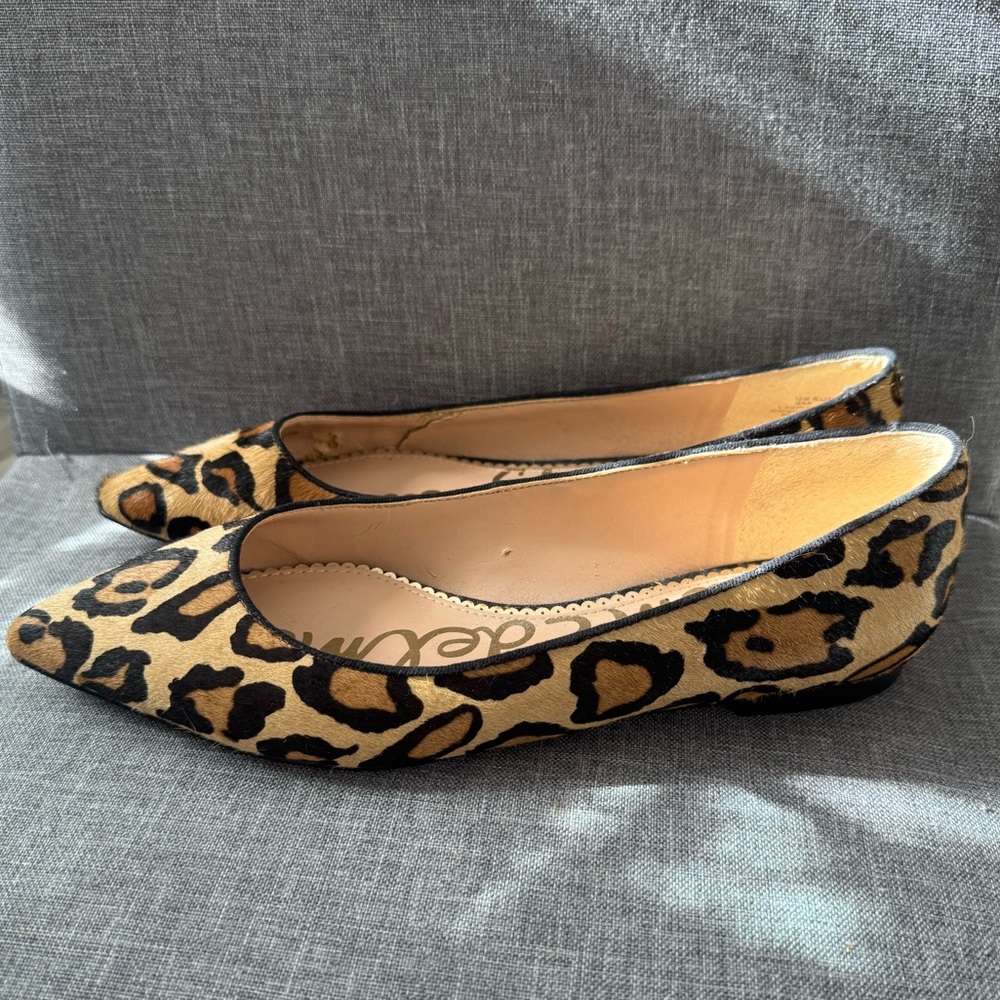 Sam Edelman Leopard Print Flats Sz 9 (fit like 8.5)